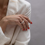 Ring big silver