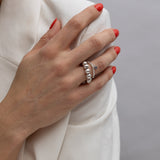 Ring big silver