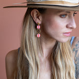 Frau der Ringe red/ pink