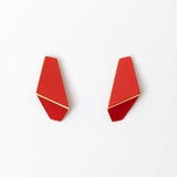 Folded Slim Ohrringe red