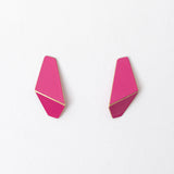 Folded Slim Ohrringe fuchsia