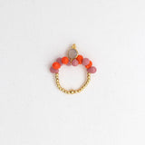 Ring Drops Pink Orange