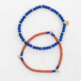 Armbandset maroon/blue