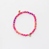Armband happy neon pink