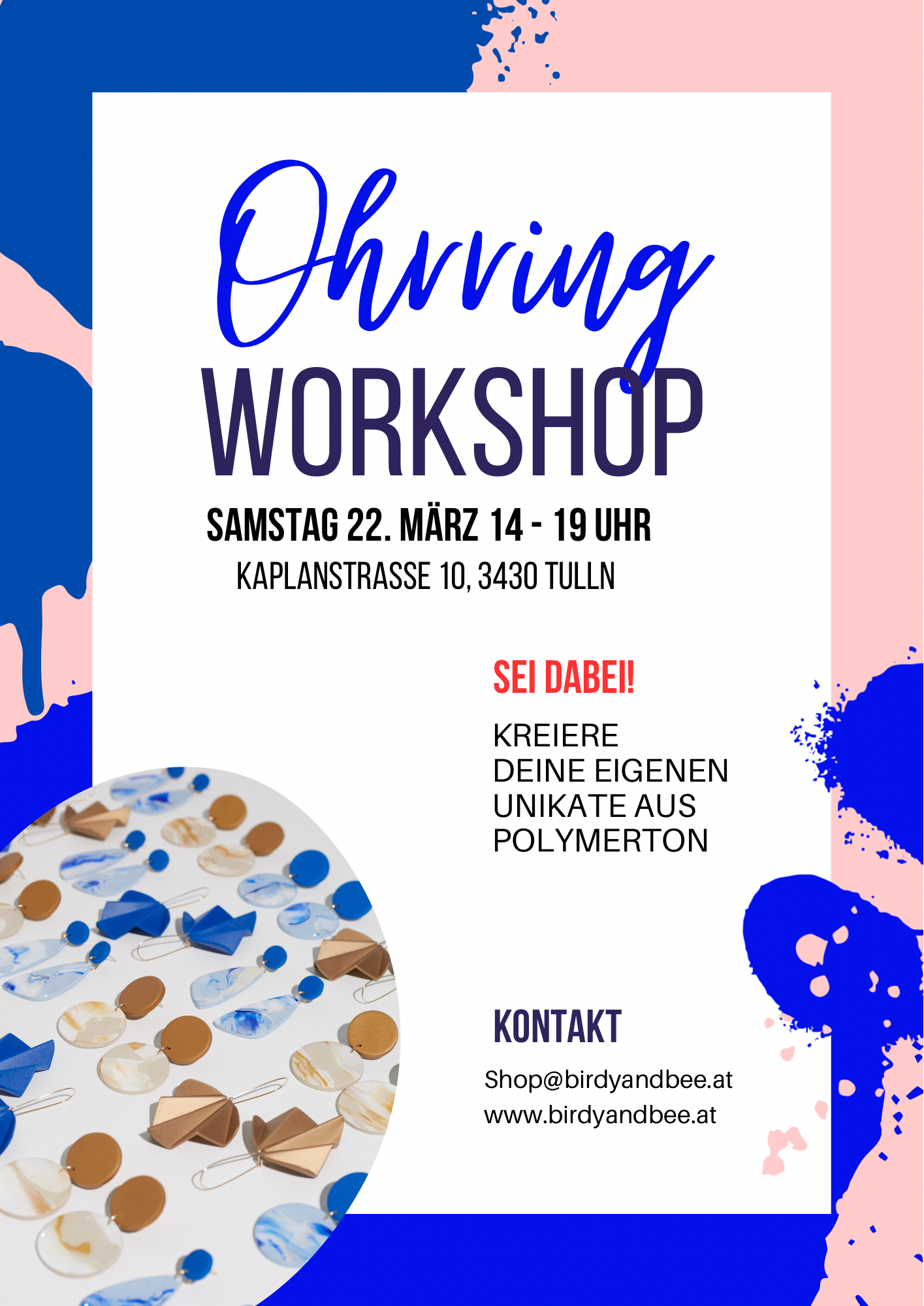 Ohrring Workshop März