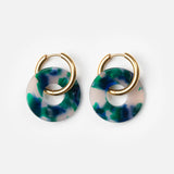 Ohrring Donut blue mix