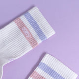 Lilac glitter socks